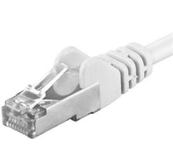 Premiumcord Patch kabel CAT6a S-FTP, RJ45-RJ45, AWG 26/7 0,25m bílá SP6ASFTP002W
