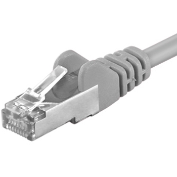 Premiumcord Patch kabel FTP, CAT6, AWG26,0,5m,šedá SP6FTP005