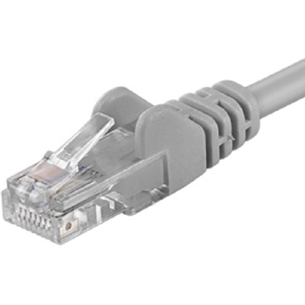 Premiumcord Patch kabel UTP RJ45-RJ45 level CAT6, 0.1m, šedá SP6UTP001