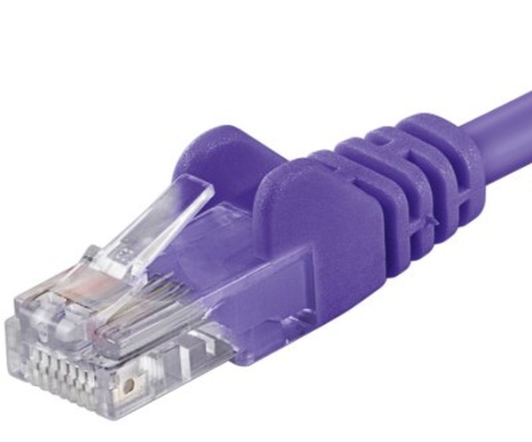 Premiumcord Patch kabel UTP RJ45-RJ45 level CAT6, 1m, fialová SP6UTP010V