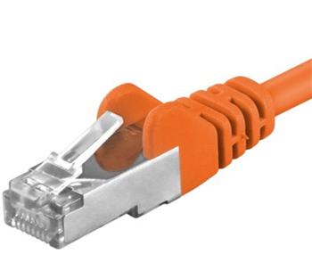 Premiumcord Patch kabel CAT6a S-FTP, RJ45-RJ45, AWG 26/7 0,25m oranžová SP6ASFTP002E