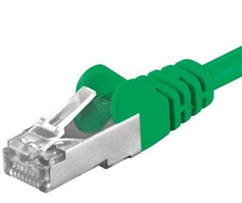 Premiumcord Patch kabel CAT6a S-FTP, RJ45-RJ45, AWG 26/7 0,25m zelená SP6ASFTP002G