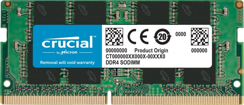 Crucial DDR4 16GB SODIMM 3200MHz CL22 CT16G4SFRA32A