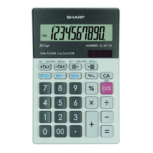 Sharp kalkulačka - EL-M711GGY - stříbrná ELM711GGY