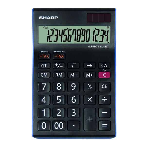 Sharp kalkulačka - EL-145TBL - černá EL145TBL
