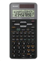 Sharp kalkulačka - EL531TGGY - šedá - box - Solární + baterie SH-EL531TGGY