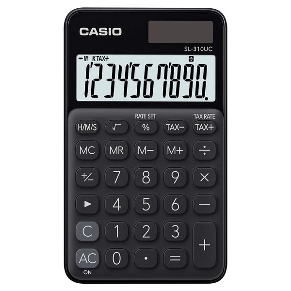 Casio kalkulačka SL 310UC BK , Kapesní kalkulátor, blistr SL 310 UC BK
