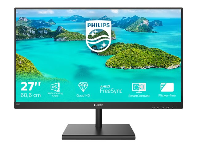 Philips 275E1S/00 27'' - IPS LED 2560x1440 50 000 000:1 4ms 300cd DP HDMI černý
