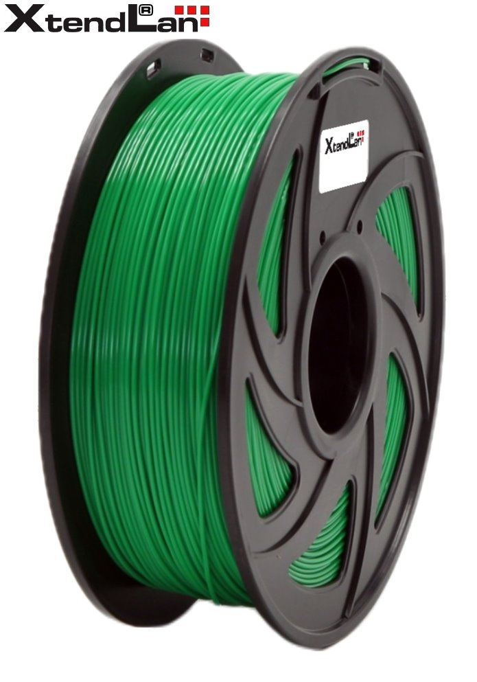 Xtendlan PLA filament 1,75mm průhledný zelený 1kg 3DF-PLA1.75-TRGN 1KG