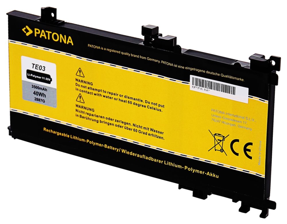 Patona baterie pro ntb HP Omen 15 3500mAh Li-Pol 11,55V TE03XL PT2887