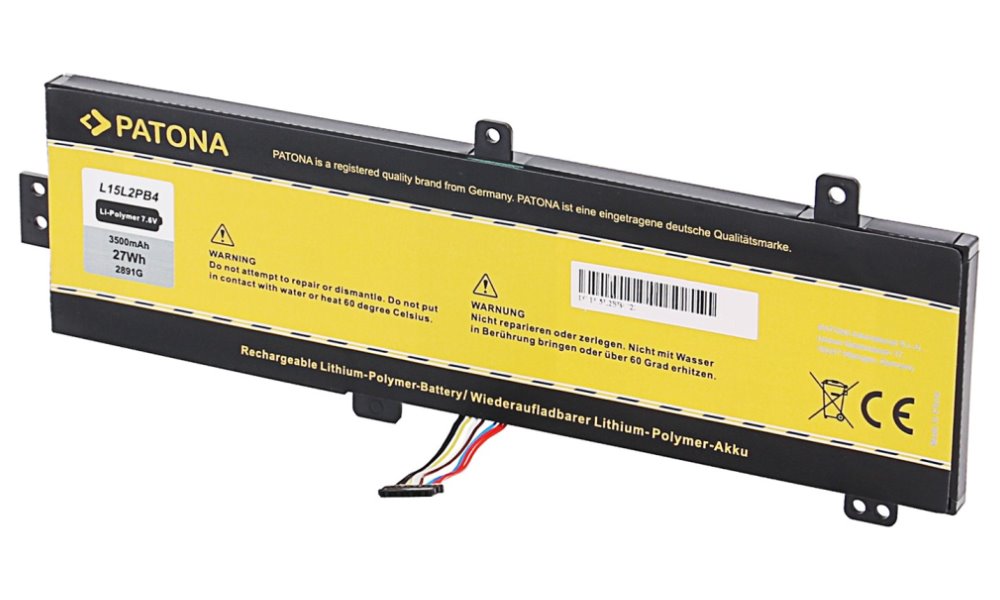Patona baterie pro ntb LENOVO Ideapad 310-15IBK 3500mAh Li-Pol 7,6V L15L2PB4 PT2891