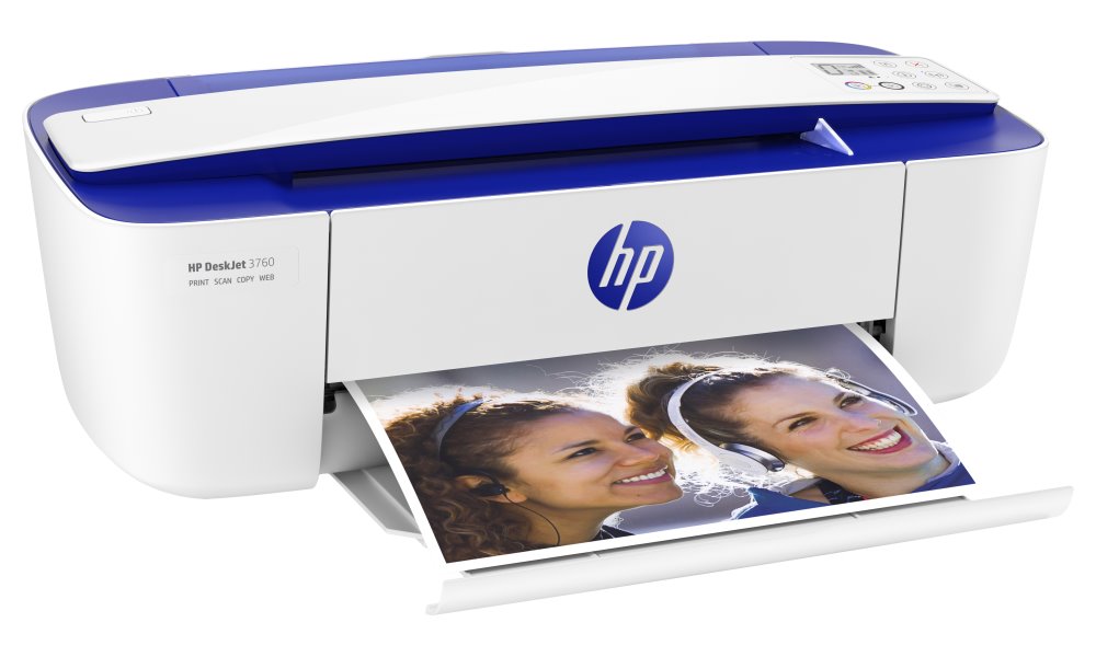 HP Deskjet 3760 Instant Ink All-in-One, A4 USB+WIFI multifunkce Print/Scan/Copy 8/5.5 stran/min T8X19B