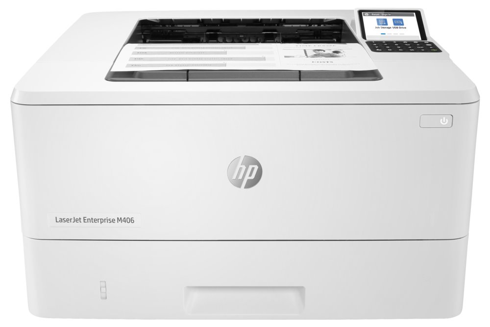 HP LaserJet Enterprise M406dn, A4/ 38ppm/ 1200x1200dpi/ USB/ duplex/ ePrint 3PZ15A