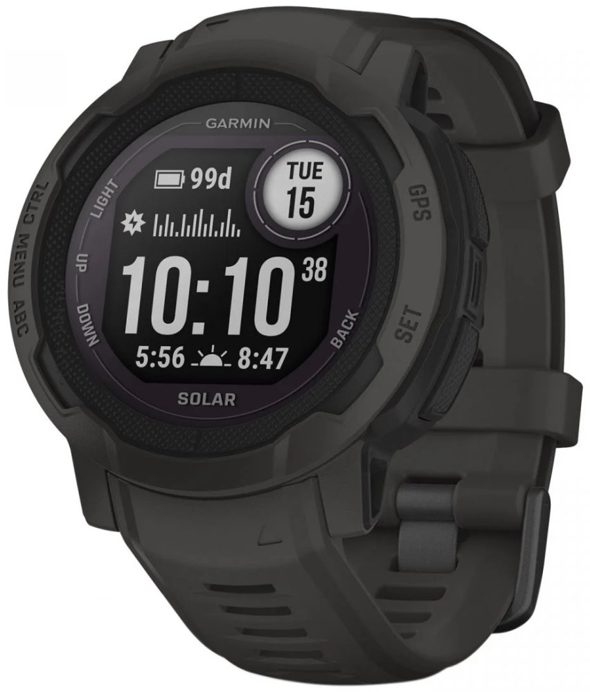 Garmin chytré GPS hodinky Instinct 2 Solar, Graphite 010-02627-00