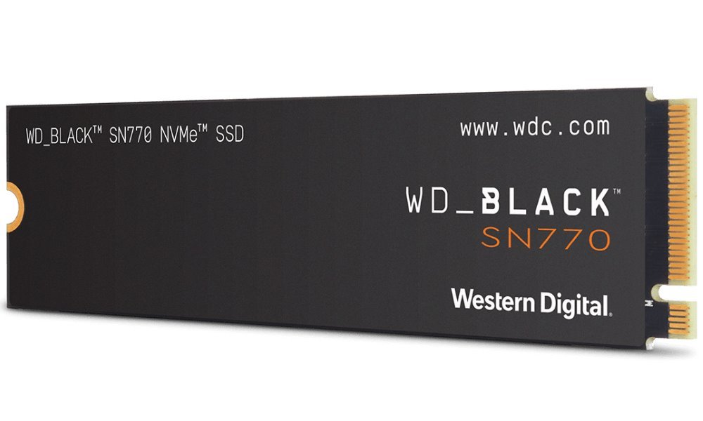 WD SSD 1TB WD_BLACK SN770, NVMe PCIe Gen4 2280 WDS100T3X0E
