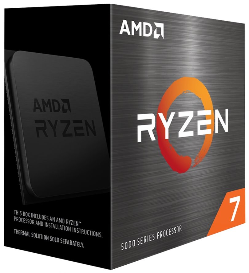 AMD Ryzen 7 5700X, Ryzen / AM4 / 8C/16T / max. 4,6GHz / 32MB / 65W TDP / BOX bez chladiče 100-100000926WOF