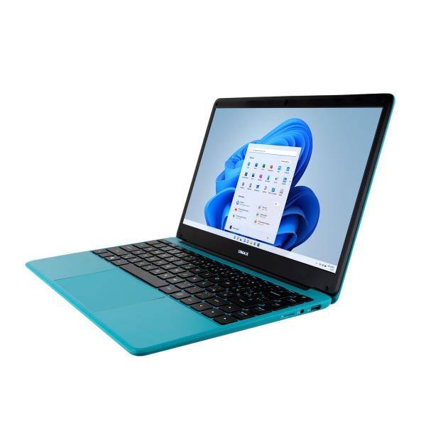 Umax 14WRx, Turquoise Notebook s 14,1" IPS displejem, 128GB úložištěm, SSD slotem a Windows 11 Pro UMM230241