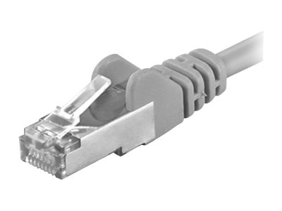 Premiumcord Patch kabel CAT 6a S-FTP,RJ45-RJ45,LSOH, AWG 26/7 1m šedá SP6ALSOH010