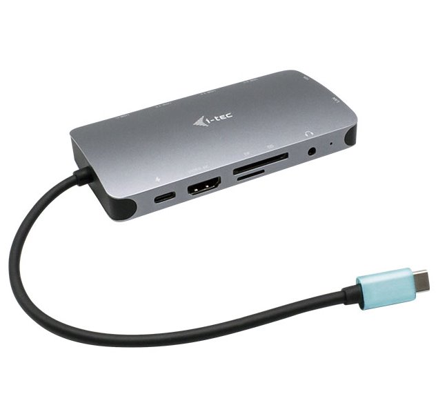 I-Tec USB-C Metal Nano Dock HDMI/VGA with LAN, Power Delivery 65W+zdroj 77W C31NANOVGA77W