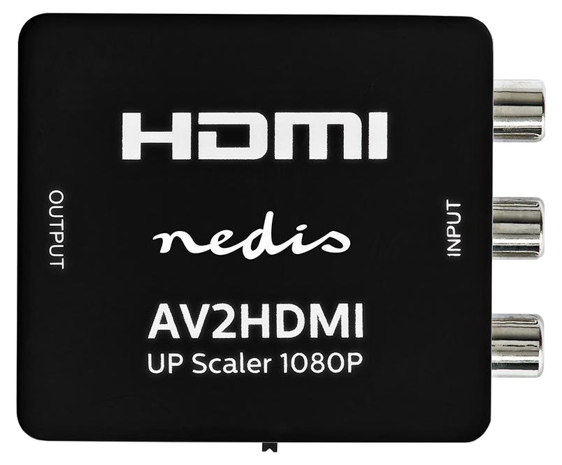 NEDIS převodník smíšeného videa na HDMI/ 3x RCA/ černý VCON3456AT