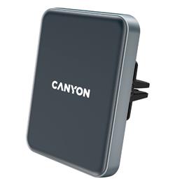 Canyon držák do ventilace auta MegaFix CA-15, Qi, magnetický, wireless nabíjení, PD 15W, USB-C CNE-CCA15B