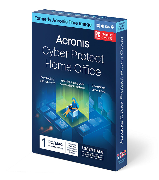 Acronis Cyber Protect Home Office Essentials Subscription 1 Computer - 1 year subscription ESD HOEASHLOS