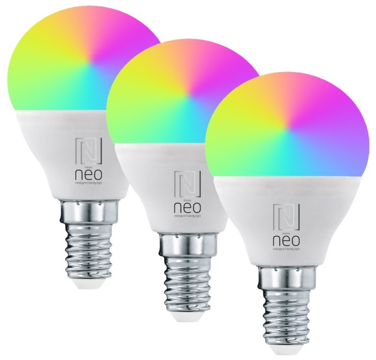 Immax NEO LITE SMART sada 3x žárovka LED E14 6W RGB+CCT barevná a bílá, stmívatelná,Wi-Fi,P45,TUYA 07745C