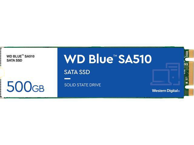 WD SSD 500GB Blue SA510, M.2 SATAIII 2280 WDS500G3B0B