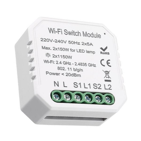 Immax NEO LITE SMART kontroler V3 2-tlačítkový Wi-Fi, TUYA 07516L