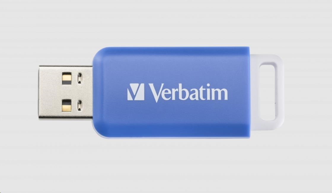 Verbatim 64GB DataBar USB 2.0 Drive, modrá 49455