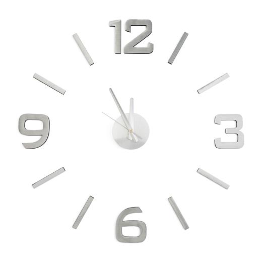 G21 Samolepící hodiny Classic Style, stříbrné HM4-WSC-10EM101S