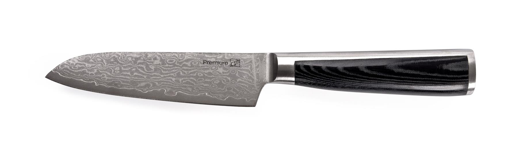 G21 Nůž Damascus Premium 13 cm, Santoku 21-DMSP-SNTK13