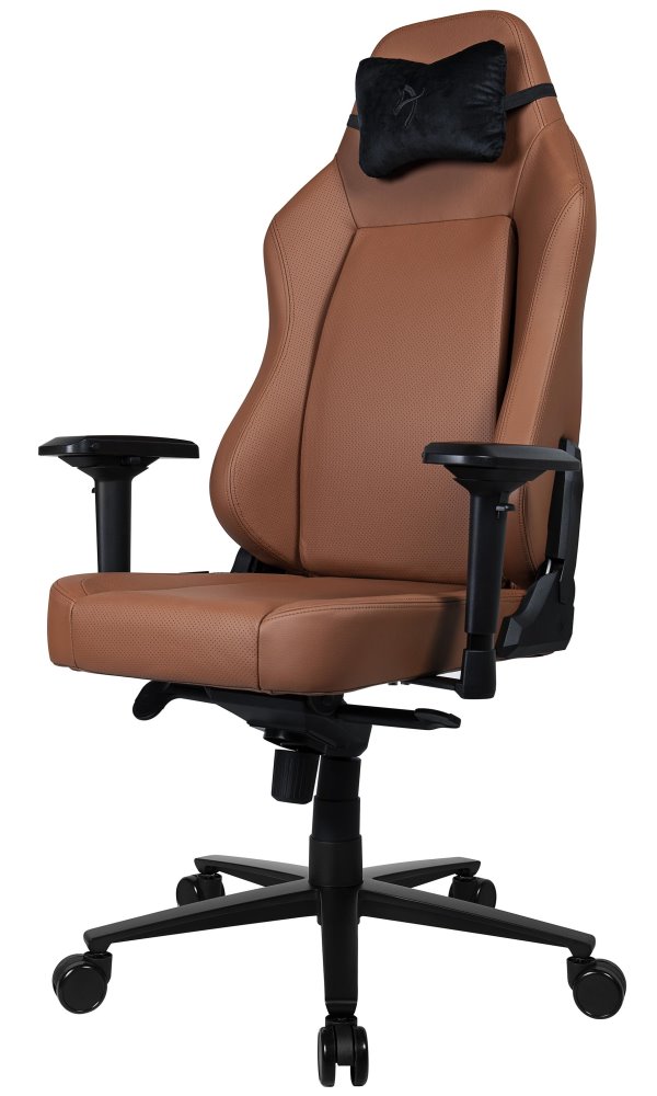 Arozzi herní židle PRIMO Full Premium Leather Brown, 100% přírodní italská kůže/ hnědá PRIMO-PREM-BWN