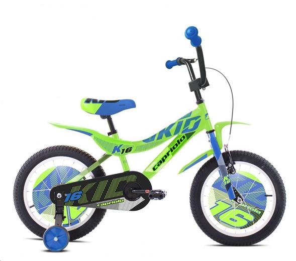 Capriolo Dětské jízdní kolo BMX 16'' HT KID modro-zelené 921118-16