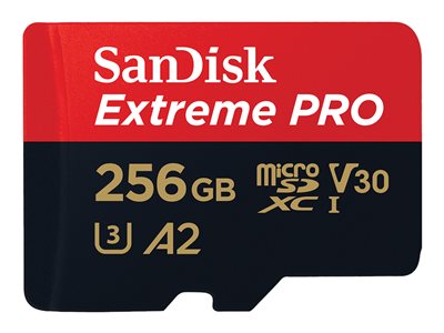 Sandisk Extreme PRO microSDXC 256GB 200MB/s+ada. SDSQXCD-256G-GN6MA