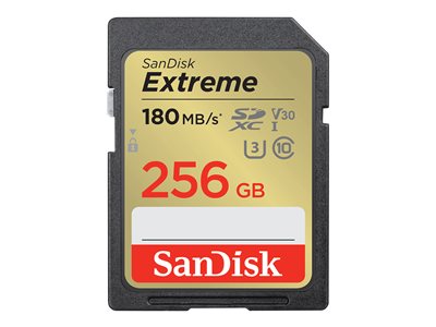 Sandisk Extreme SDXC 256GB 180MB/s V30 UHS-I U3 SDSDXVV-256G-GNCIN