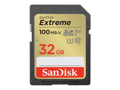 Sandisk Extreme PLUS SDHC 32GB 100MB/s V30 UHS-I SDSDXWT-032G-GNCIN