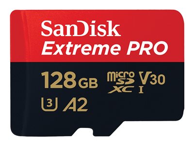 Sandisk Extreme PRO microSDXC 128GB 200MB/s+ada. SDSQXCD-128G-GN6MA