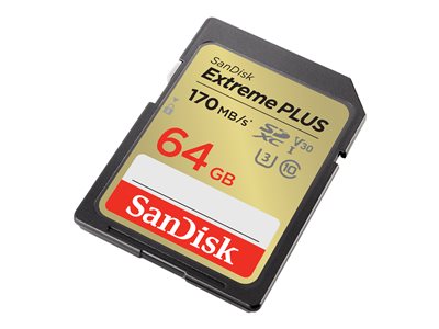 Sandisk Extreme PLUS SDXC 64GB 170MB/s V30 UHS-I SDSDXW2-064G-GNCIN