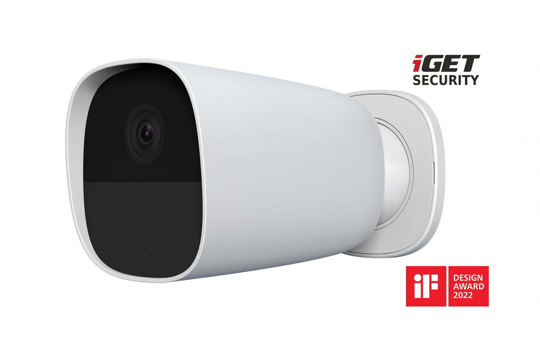 iGET SECURITY EP26 White - WiFi bateriová FullHD kamera, IP65, samostatná i pro alarm M5-4G a M4, CZ 75020626