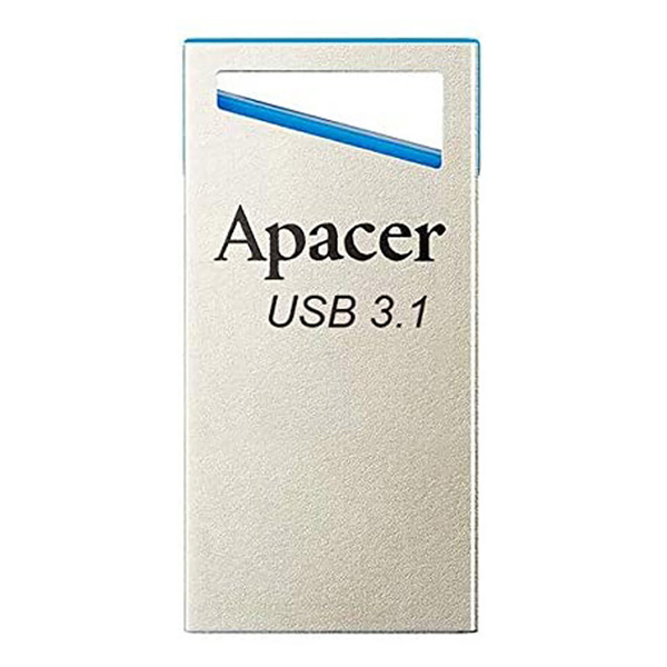 Apacer USB flash disk, USB 3.0 (3.2 Gen 1), 128GB, AH155, stříbrný, AP128GAH155U-1, USB A, s poutkem