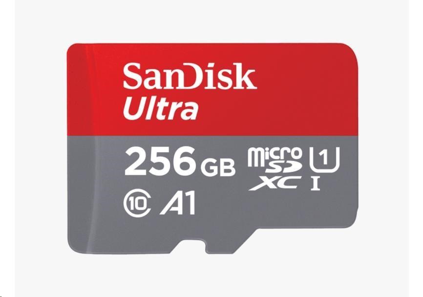 Sandisk Ultra microSDXC 256GB 150MB/s+adaptér SDSQUAC-256G-GN6MA