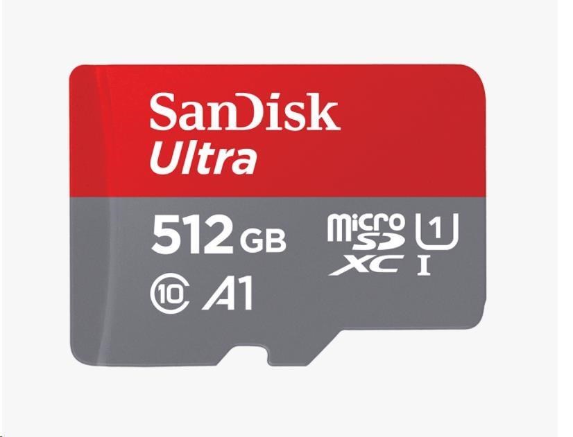Sandisk Ultra microSDXC 512GB 150MB/s+adaptér SDSQUAC-512G-GN6MA