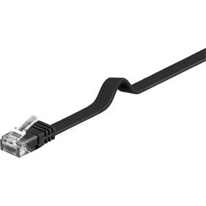 Premiumcord Plochý patch kabel UTP RJ45-RJ45 CAT6 15m černá SP6UFLAT150C