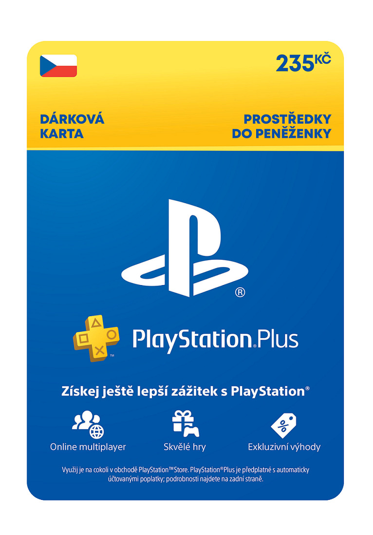 ESD CZ PlayStation Store el. peněženka - 235 Kč SCEE-CZ-00023500