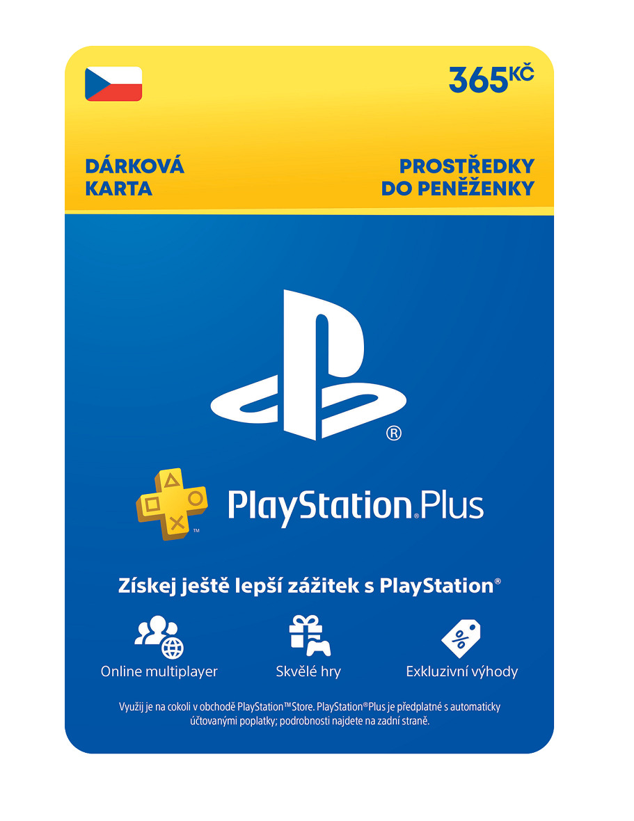 ESD CZ PlayStation Store el. peněženka - 365 Kč SCEE-CZ-00036500
