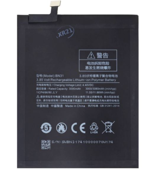 Xiaomi BN31 Baterie 3080mAh (OEM) 8596311161810