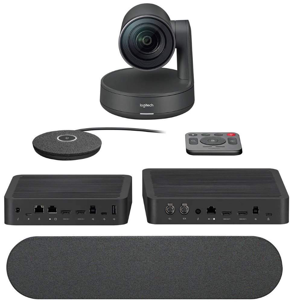 Logitech webkamera Rally Ultra-HD ConferenceCam, 1 mikrofon/ 1 repro/ černá 960-001218
