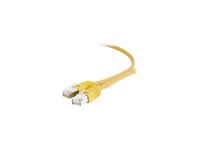 Gembird patch kabel S/FTP Cat. 6A LSZH, 3 m, žlutý PP6A-LSZHCU-Y-3M