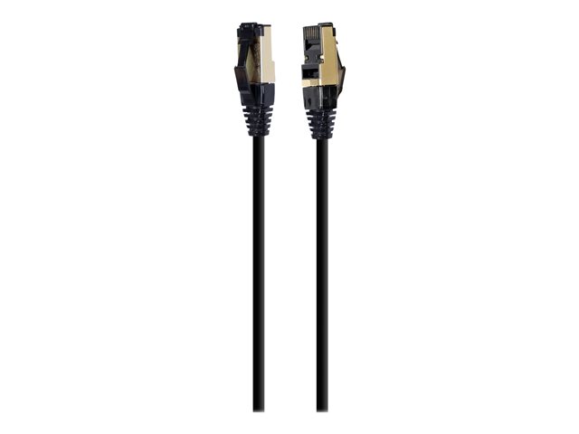 Gembird patch kabel FTP Cat.8 LSZH, prémiový, 3 m, vodič měď, černý PP8-LSZHCU-BK-3M